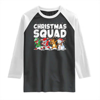 Christmas Squad Raglan Shirt Santa Dabbing Elf Family Matching Pajamas - Wonder Print Shop