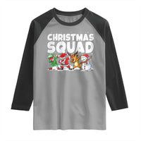Christmas Squad Raglan Shirt Santa Dabbing Elf Family Matching Pajamas - Wonder Print Shop