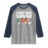 Christmas Squad Raglan Shirt Santa Dabbing Elf Family Matching Pajamas - Wonder Print Shop
