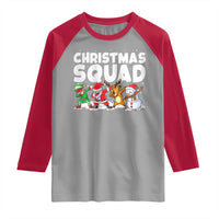 Christmas Squad Raglan Shirt Santa Dabbing Elf Family Matching Pajamas - Wonder Print Shop