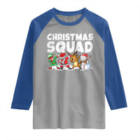 Christmas Squad Raglan Shirt Santa Dabbing Elf Family Matching Pajamas - Wonder Print Shop