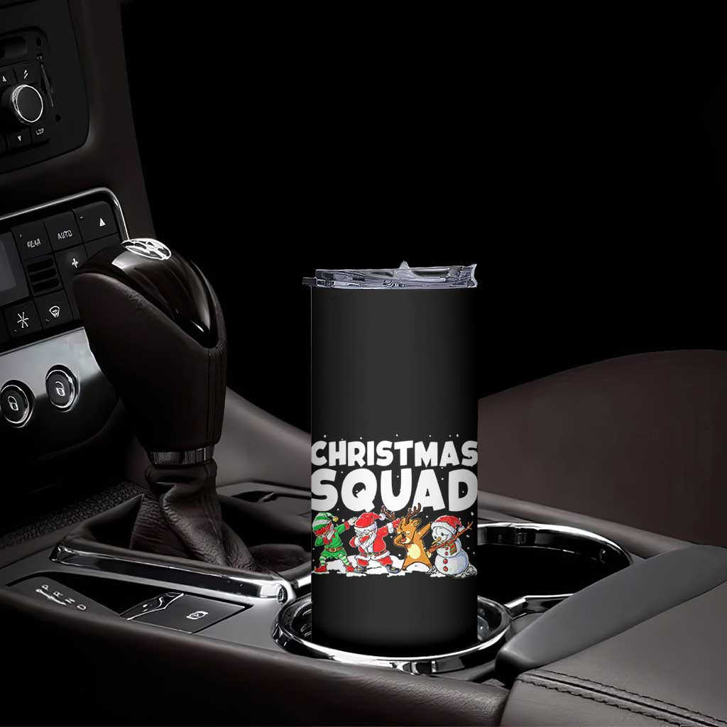 Christmas Squad Skinny Tumbler Santa Dabbing Elf Family Matching Pajamas - Wonder Print Shop