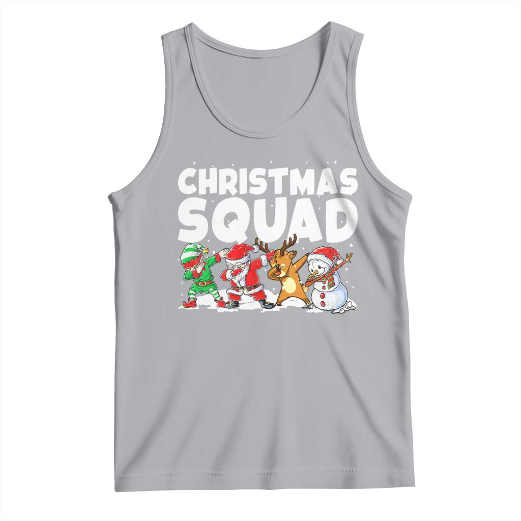Christmas Squad Tank Top Santa Dabbing Elf Family Matching Pajamas - Wonder Print Shop