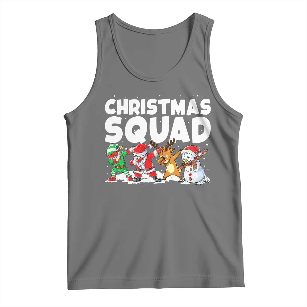 Christmas Squad Tank Top Santa Dabbing Elf Family Matching Pajamas - Wonder Print Shop