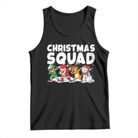 Christmas Squad Tank Top Santa Dabbing Elf Family Matching Pajamas - Wonder Print Shop