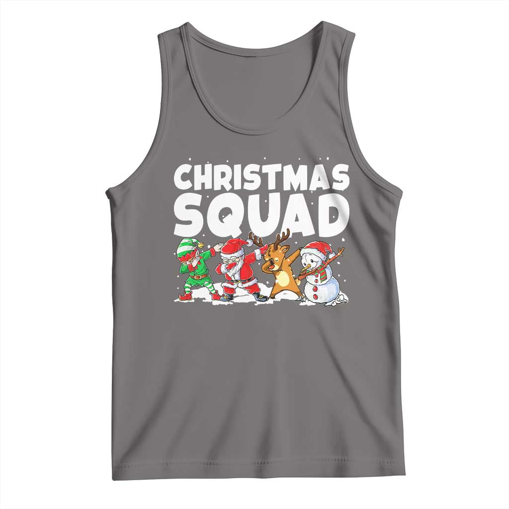 Christmas Squad Tank Top Santa Dabbing Elf Family Matching Pajamas - Wonder Print Shop
