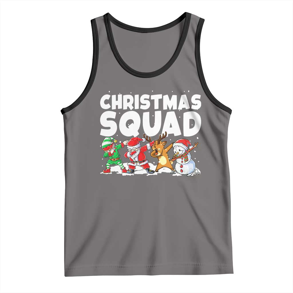 Christmas Squad Tank Top Santa Dabbing Elf Family Matching Pajamas - Wonder Print Shop