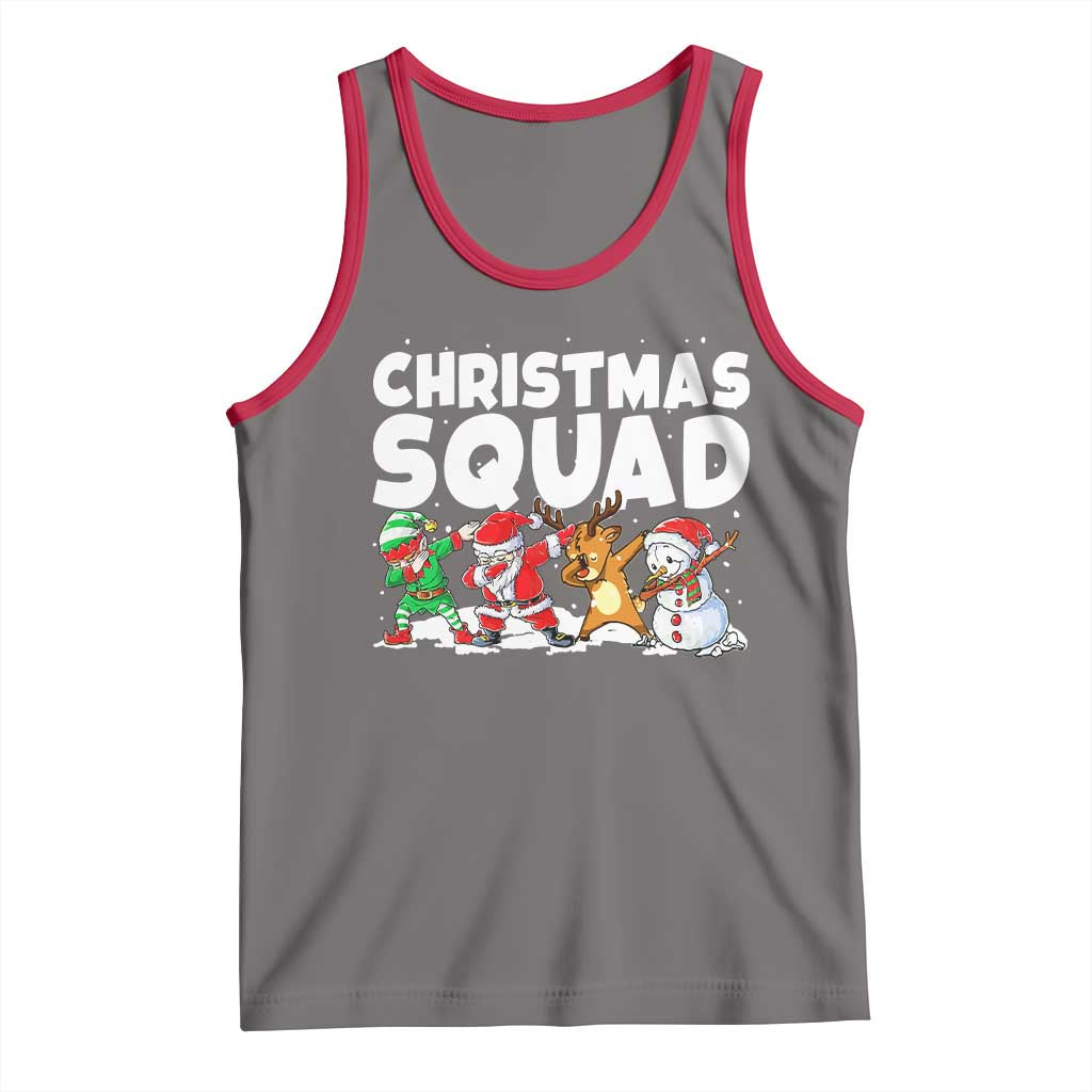 Christmas Squad Tank Top Santa Dabbing Elf Family Matching Pajamas - Wonder Print Shop