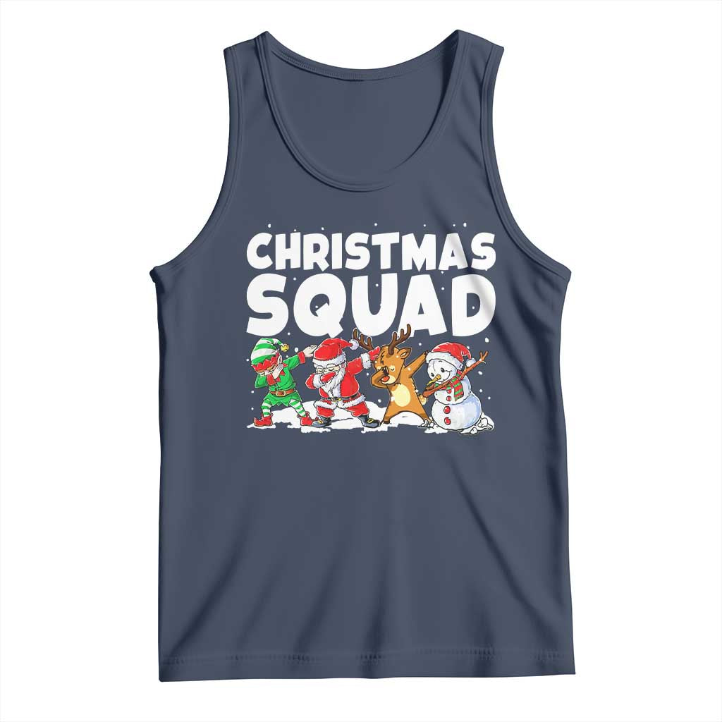 Christmas Squad Tank Top Santa Dabbing Elf Family Matching Pajamas - Wonder Print Shop