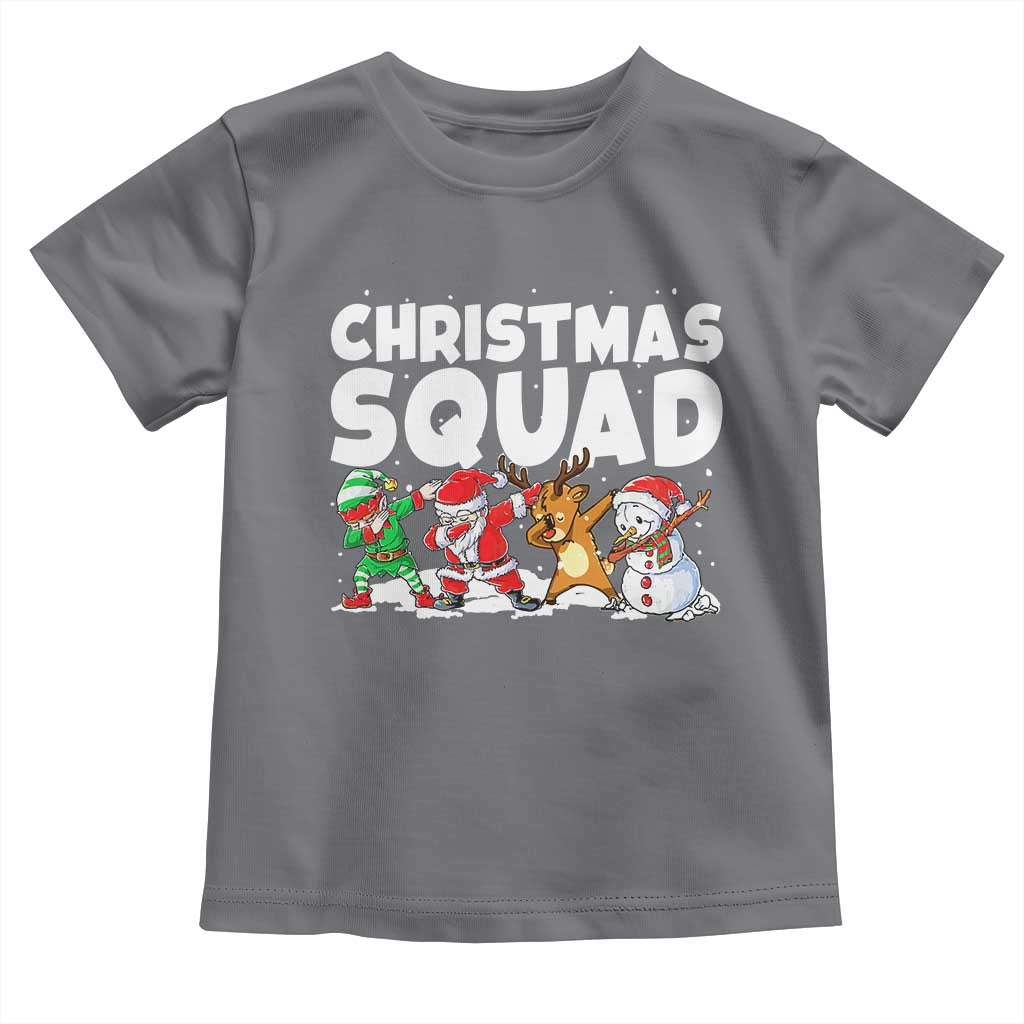 Christmas Squad Toddler T Shirt Santa Dabbing Elf Family Matching Pajamas - Wonder Print Shop
