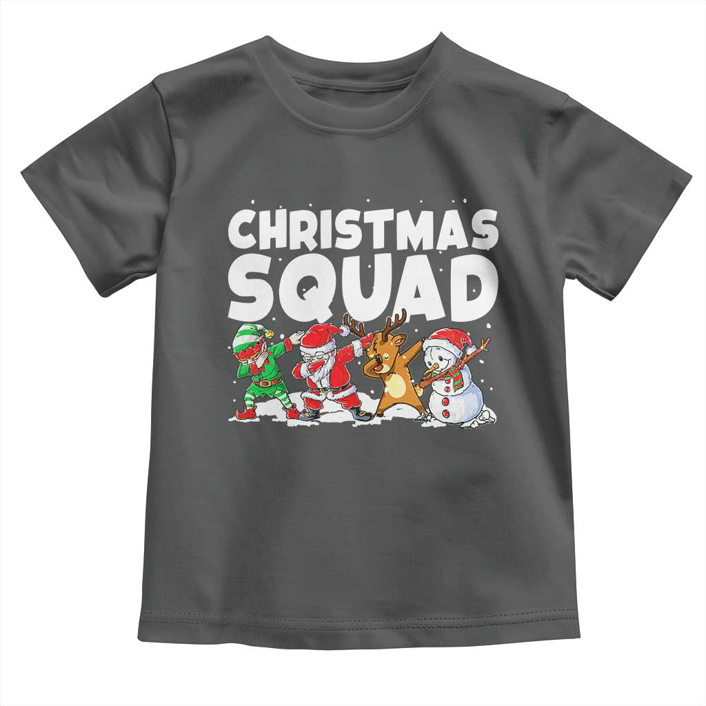 Christmas Squad Toddler T Shirt Santa Dabbing Elf Family Matching Pajamas - Wonder Print Shop