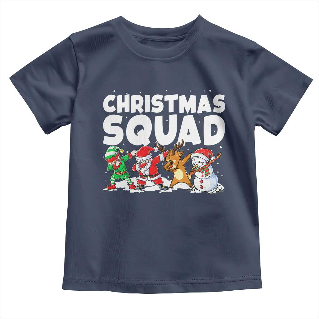 Christmas Squad Toddler T Shirt Santa Dabbing Elf Family Matching Pajamas - Wonder Print Shop