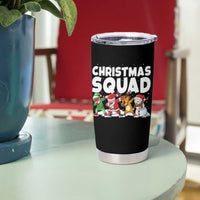 Christmas Squad Tumbler Cup Santa Dabbing Elf Family Matching Pajamas - Wonder Print Shop