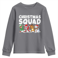 Christmas Squad Youth Sweatshirt Santa Dabbing Elf Family Matching Pajamas - Wonder Print Shop