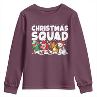 Christmas Squad Youth Sweatshirt Santa Dabbing Elf Family Matching Pajamas - Wonder Print Shop