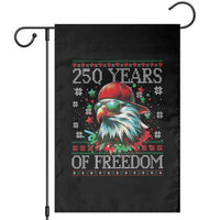 250 Years Of Freedom Christmas Garden Flag 250th Anniversary USA Eagle Ugly Xmas - Wonder Print Shop