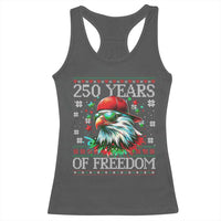 250 Years Of Freedom Christmas Racerback Tank Top 250th Anniversary USA Eagle Ugly Xmas - Wonder Print Shop