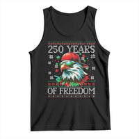 250 Years Of Freedom Christmas Tank Top 250th Anniversary USA Eagle Ugly Xmas - Wonder Print Shop