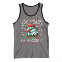 250 Years Of Freedom Christmas Tank Top 250th Anniversary USA Eagle Ugly Xmas - Wonder Print Shop