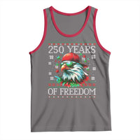 250 Years Of Freedom Christmas Tank Top 250th Anniversary USA Eagle Ugly Xmas - Wonder Print Shop