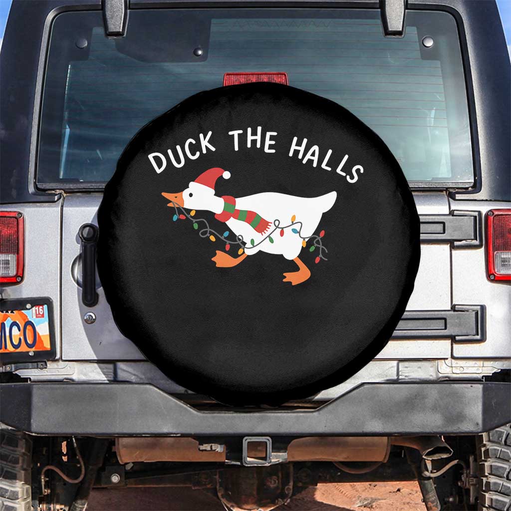 Funny Christmas Silly Goose Spare Tire Cover Funny Duck the Halls - Wonder Print Shop