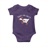 Funny Christmas Silly Goose Baby Onesie Funny Duck the Halls - Wonder Print Shop