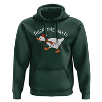 Funny Christmas Silly Goose Hoodie Funny Duck the Halls - Wonder Print Shop