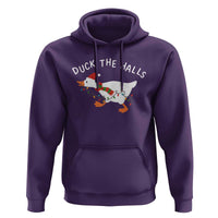 Funny Christmas Silly Goose Hoodie Funny Duck the Halls - Wonder Print Shop
