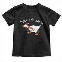 Funny Christmas Silly Goose Toddler T Shirt Funny Duck the Halls - Wonder Print Shop