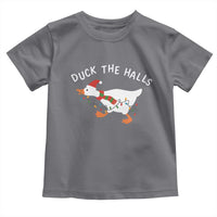 Funny Christmas Silly Goose Toddler T Shirt Funny Duck the Halls - Wonder Print Shop