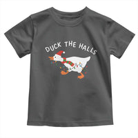 Funny Christmas Silly Goose Toddler T Shirt Funny Duck the Halls - Wonder Print Shop