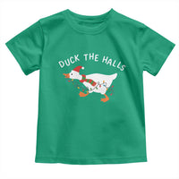Funny Christmas Silly Goose Toddler T Shirt Funny Duck the Halls - Wonder Print Shop