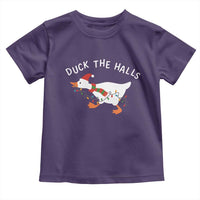 Funny Christmas Silly Goose Toddler T Shirt Funny Duck the Halls - Wonder Print Shop