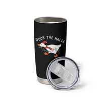 Funny Christmas Silly Goose Tumbler Cup Funny Duck the Halls - Wonder Print Shop