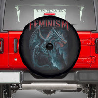 Feminism Dragon Spare Tire Cover Retro Vintage Gothic Fantasy Castle Feminist Empowerment - Wonder Print Shop