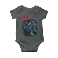 Feminism Dragon Baby Onesie Retro Vintage Gothic Fantasy Castle Feminist Empowerment - Wonder Print Shop