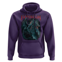 Feminism Dragon Hoodie Retro Vintage Gothic Fantasy Castle Feminist Empowerment - Wonder Print Shop