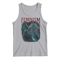 Feminism Dragon Tank Top Retro Vintage Gothic Fantasy Castle Feminist Empowerment - Wonder Print Shop