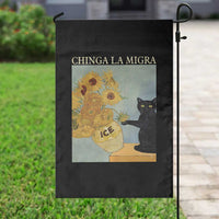 Chinga la Migra Garden Flag Subtle FDT Black Cat Meme Van Gogh Art - Wonder Print Shop