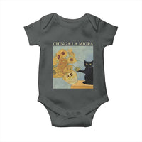 Chinga la Migra Baby Onesie Subtle FDT Black Cat Meme Van Gogh Art - Wonder Print Shop