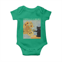 Chinga la Migra Baby Onesie Subtle FDT Black Cat Meme Van Gogh Art - Wonder Print Shop