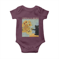 Chinga la Migra Baby Onesie Subtle FDT Black Cat Meme Van Gogh Art - Wonder Print Shop
