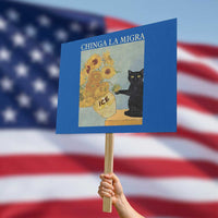 Chinga la Migra Protest Sign Subtle FDT Black Cat Meme Van Gogh Art - Wonder Print Shop