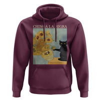 Chinga la Migra Hoodie Subtle FDT Black Cat Meme Van Gogh Art - Wonder Print Shop