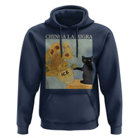 Chinga la Migra Hoodie Subtle FDT Black Cat Meme Van Gogh Art - Wonder Print Shop