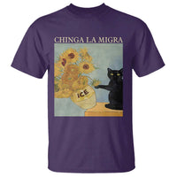 Chinga la Migra T Shirt Subtle FDT Black Cat Meme Van Gogh Art - Wonder Print Shop