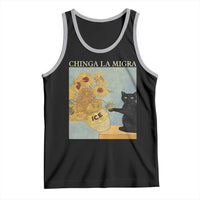 Chinga la Migra Tank Top Subtle FDT Black Cat Meme Van Gogh Art - Wonder Print Shop