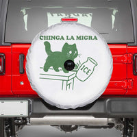Chinga la Migra Spare Tire Cover Funny Subtle FDT Cat Meme - Wonder Print Shop
