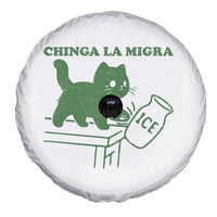 Chinga la Migra Spare Tire Cover Funny Subtle FDT Cat Meme - Wonder Print Shop
