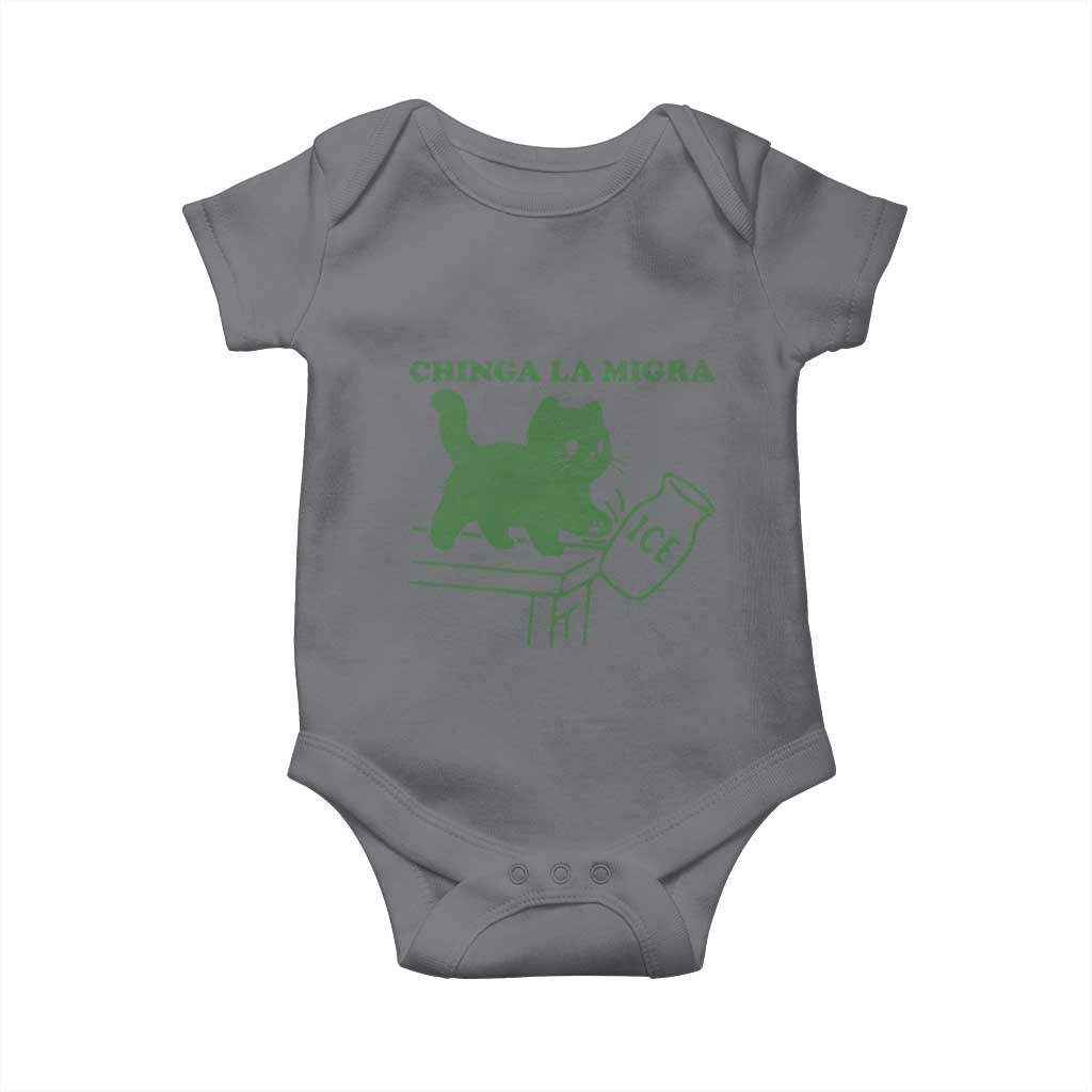 Chinga la Migra Baby Onesie Funny Subtle FDT Cat Meme - Wonder Print Shop